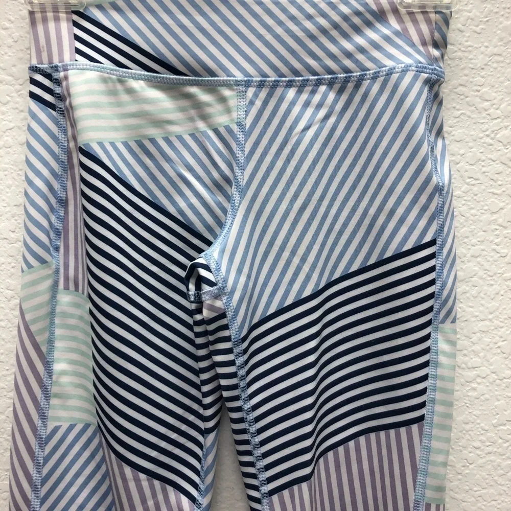 Old Navy Active Girls Med 8 Sport Striped Leggings